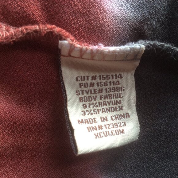 XCVI Tie Dye Mixed Media Womens Boho Top Size Medium - Picture 4 of 5